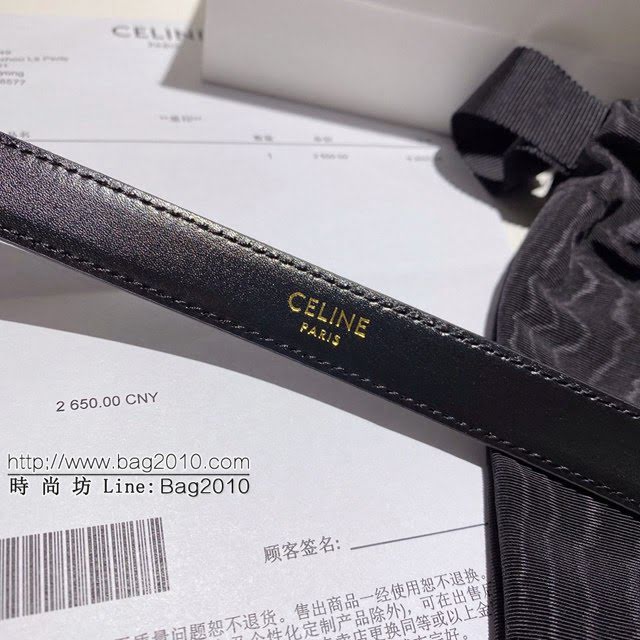 CELINE女士皮帶 賽琳圓形搭扣小牛皮腰帶 2020春夏新款  jjp1076